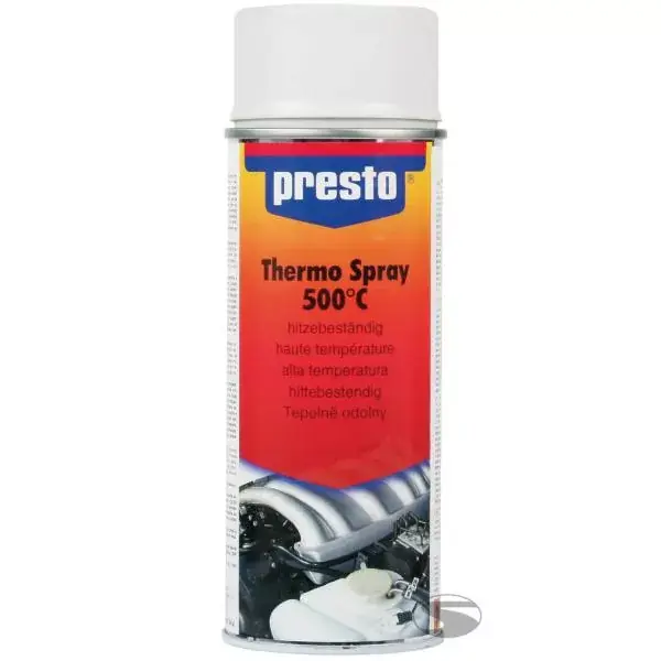 Žáruvzdorný termo lak Presto sprej 400ml - bílá matná Nejprodávanější
