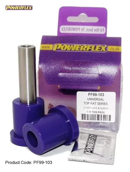 Powerflex univérzální silentblok 100 Series Top-Hat Bush - 30 x 37mm Vysoce Kvalitní