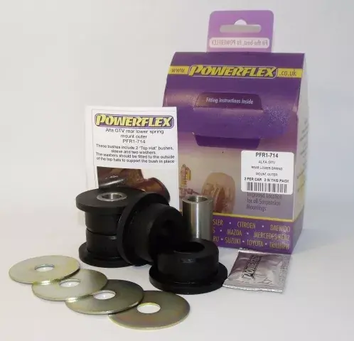 Omezená Nabídka Silentbloky Powerflex Alfa Romeo Spider (95-06) / GTV (95-05) Rear Lower Spring Mount Outer (7)