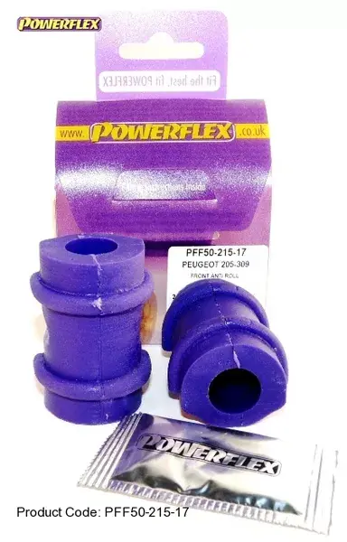 Časově Omezené Silentbloky Powerflex Peugeot 205 GTI / 309 GTI Front Anti Roll Bar Mount 17mm (3)