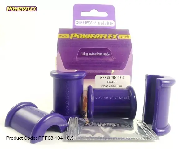 Nejlepší Volba Silentbloky Powerflex Smart PlusTwo / Roadster / Coupe Front Anti Roll Bar Bush 18,5mm (4)