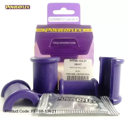 Silentbloky Powerflex Smart PlusTwo / Roadster / Coupe Front Anti Roll Bar Bush 21mm (4) Nejprodávanější