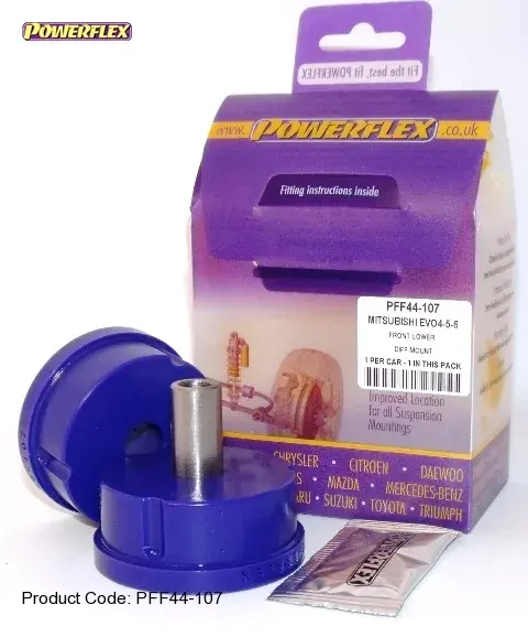 Silentbloky Powerflex Mitsubishi Lancer Evo 4/5/6/7 Front Lower Diff Mount 62mm (6) Kup Teď