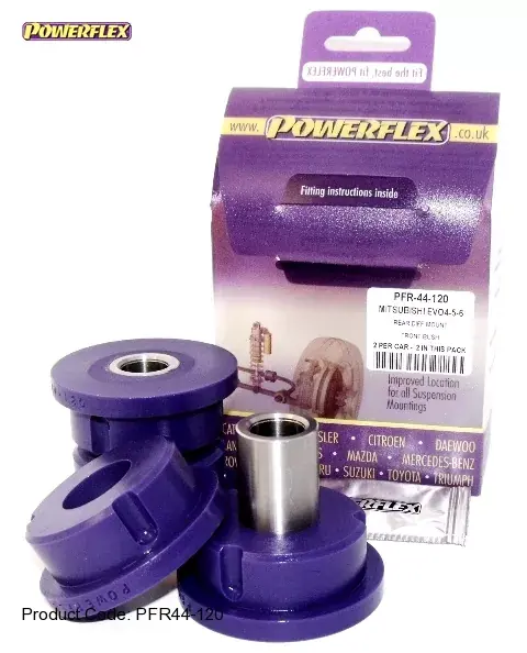 Zlevněný Silentbloky Powerflex Mitsubishi Lancer Evo 4/5/6/7 Rear Diff Mount Front Bush (14)