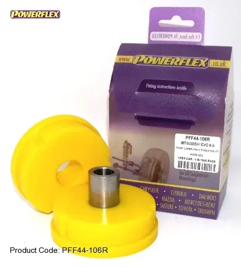 Sleva Silentbloky Powerflex Mitsubishi Lancer Evo 8/9 Front Lower Front Engine Mount Road Use (5)