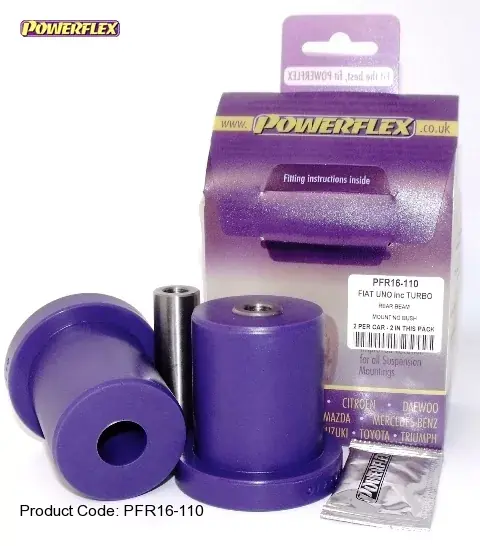 Nakupujte Hned Silentbloky Powerflex Fiat Uno včetně Turbo Rear Beam Mounting Bush (5)