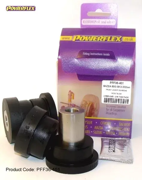 Přímo Od Výrobce Silentbloky Powerflex Mazda MX-5 Mk3 (05-) Front Lower Wishbone Front Bush (1)