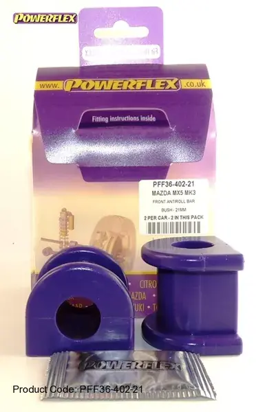 Silentbloky Powerflex Mazda MX-5 Mk3 (05-) Front Anti Roll Bar Bush 21mm (2) Super Cena