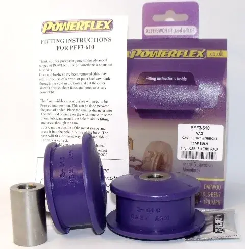 Originální Silentbloky Powerflex VW Golf 4 R32 Front Wishbone Rear Bush (2)