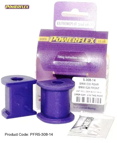 Silentbloky Powerflex BMW E30 (82-91) Rear Roll Bar Mounting Bush 14mm (6) Cenová Bomba
