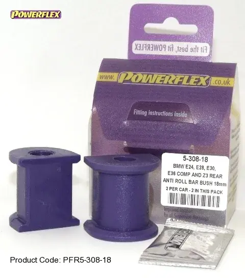 Silentbloky Powerflex BMW E30 (82-91) Rear Roll Bar Mounting Bush 18mm (6) Sezónní Sleva