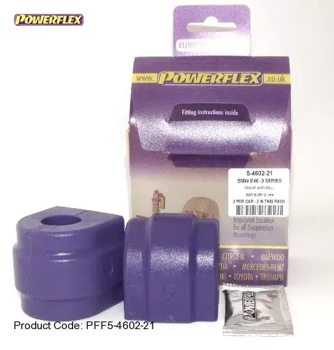 Silentbloky Powerflex BMW E46 (99-06) Front Anti Roll Bar Bush 21,5mm (2) Tovární Cena