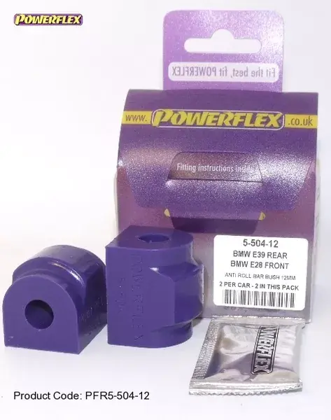 Silentbloky Powerflex BMW E24 (79-89) / E28 (82-88) Front Anti Roll Bar Mounting Bush 12mm (3) Nová Kolekce