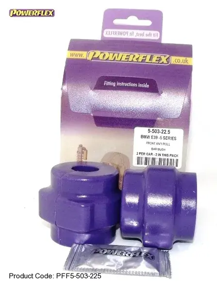Silentbloky Powerflex BMW E39 (96-04) Front Anti Roll Bar Mounting Bush 22,5mm (3) Cenový Hit