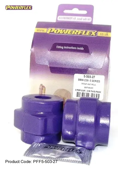 Silentbloky Powerflex BMW E39 (96-04) Front Anti Roll Bar Mounting Bush 27mm (3) Přímo Od Výrobce