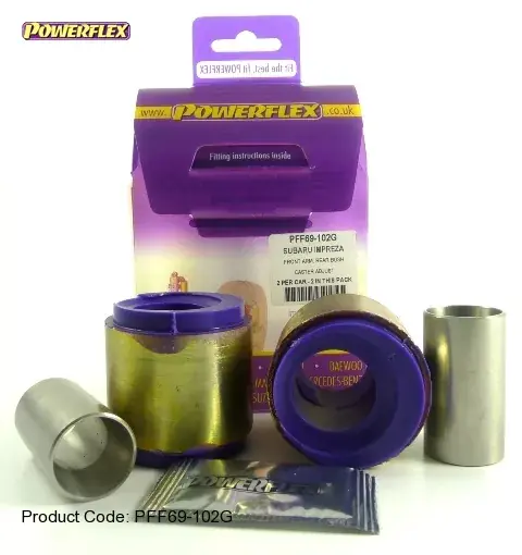 Silentbloky Powerflex Subaru Impreza WRX/STi GC/GF (93-00) Front Arm Rear Bush Caster Adjust (2) Originální
