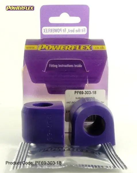 Bezpečná Platba Silentbloky Powerflex Subaru Impreza WRX/STi GC/GF (93-00) Rear Anti Roll Bar To Chassis Bush 18mm (9)