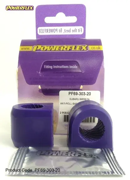 Silentbloky Powerflex Subaru Impreza WRX/STi GC/GF (93-00) Rear Anti Roll Bar To Chassis Bush 20mm (9) Cenová Bomba