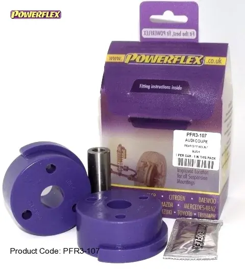 Silentbloky Powerflex Audi Coupe Quattro / 80/90 Avant Quattro / S2 Coupe B3 Rear Differential Mount (7) Nejlepší Volba
