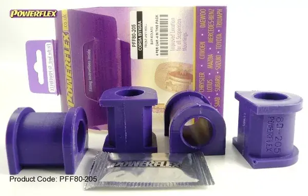 Silentbloky Powerflex Opel Corsa B / Tigra (93-01) Front Anti Roll Bar Mounts (3) Expresní Doručení