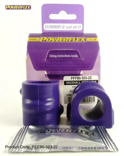 Silentbloky Powerflex Opel Astra 1/2 (79-93) / Kadett D/E (79-93) Front Anti Roll Bar Mount 22mm (3) Rychlé Dodání
