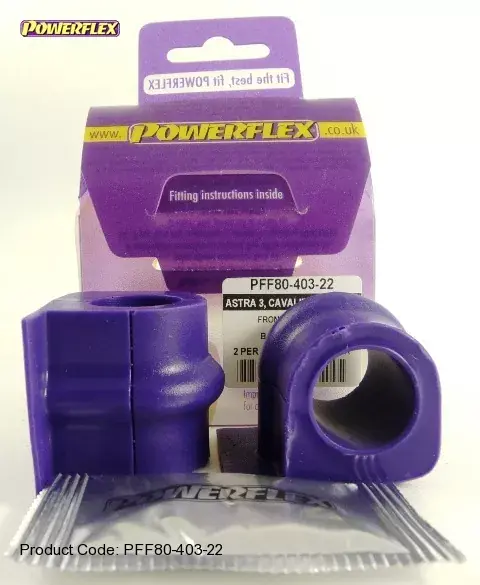 Omezená Nabídka Silentbloky Powerflex Opel Astra F (92-98) Front Anti Roll Bar Mount 22mm (3)