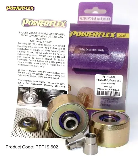 Silentbloky Powerflex Ford Fiesta Mk3 vč. XR2i/RS1800 16V (89-96) Front Wishbone Rear Bush 54mm (2) Značkový