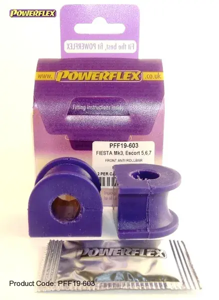 Silentbloky Powerflex Ford Fiesta Mk3 vč. XR2i/RS1800 16V (89-96) Front Anti Roll Bar Mounting Bush 16mm (3) Výhodná Nabídka