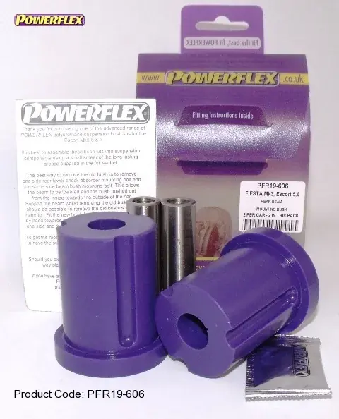 Jen Po Omezenou Doba Silentbloky Powerflex Ford Fiesta Mk3 vč. XR2i/RS1800 16V (89-96) Rear Beam Mounting Bush (4)