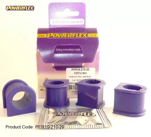 Silentbloky Powerflex Ford Fiesta Mk3 vč. XR2i/RS1800 16V (89-96) Rear Anti Roll Bar Mounting Bush 20mm U (5) Hit Sezóny