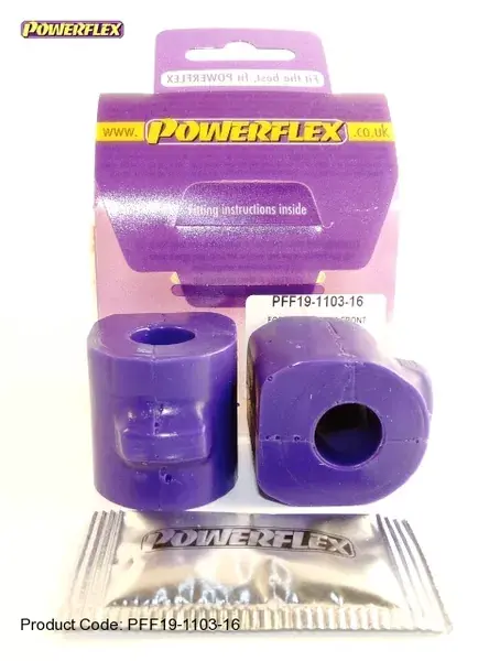 Silentbloky Powerflex Ford Fiesta Mk6 vč. ST / Fusion (02-08) Front Anti Roll Bar Bush 16mm (3) Top Prodej