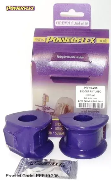 Pouze Dnes Silentbloky Powerflex Ford Escort RS Turbo 2 Front Anti Roll Bar Mounting Bush 24mm (3)