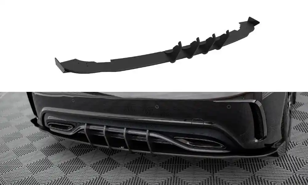 Boční spoiler pod zadní nárazník + Flaps Mercedes-Benz A AMG-Line W176 facelift Časově Omezené