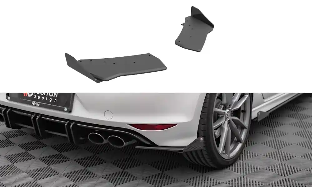 Akční Cena Boční spoiler pod zadní nárazník + Flaps Volkswagen Golf R Mk7