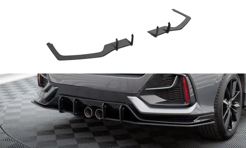Kup Teď Boční spoiler pod zadní nárazník Honda Civic Sport Mk 10 facelift