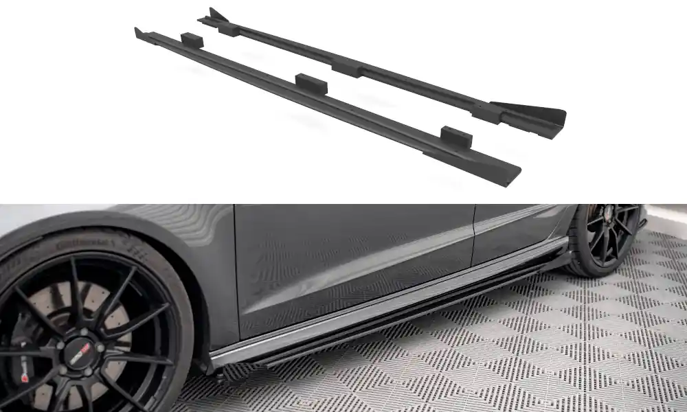 Nejlepší Cena Nástavce prahů + Flaps Audi S3 / A3 S-Line Sportback 8V facelift