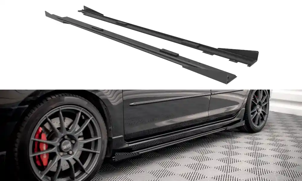 Značkový Nástavce prahů + Flaps Mazda 3 MPS Mk1