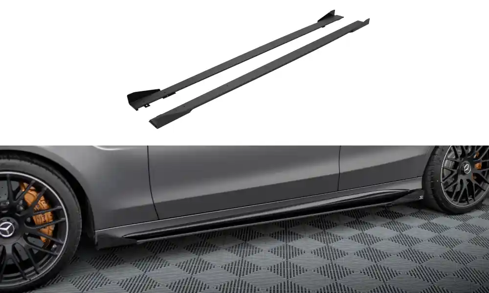 Nástavce prahů + Flaps Mercedes-AMG C63 Sedan / Estate W205 facelift Doprava Zdarma