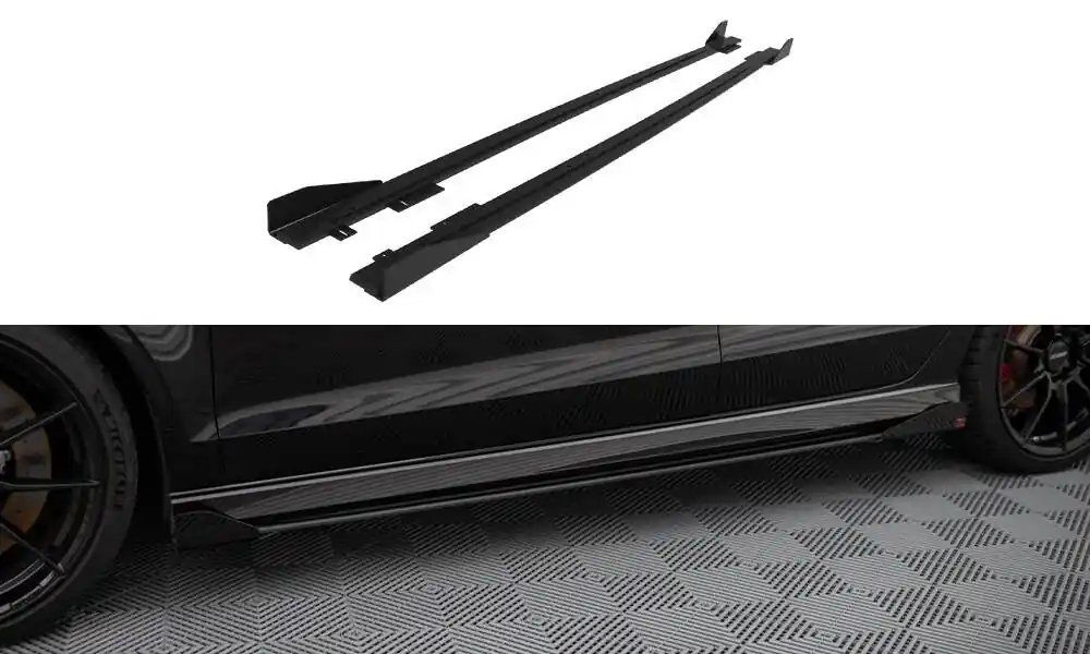 Nástavce prahů V.1 + Flaps Audi RS3 Sedan 8V facelift Ověřený