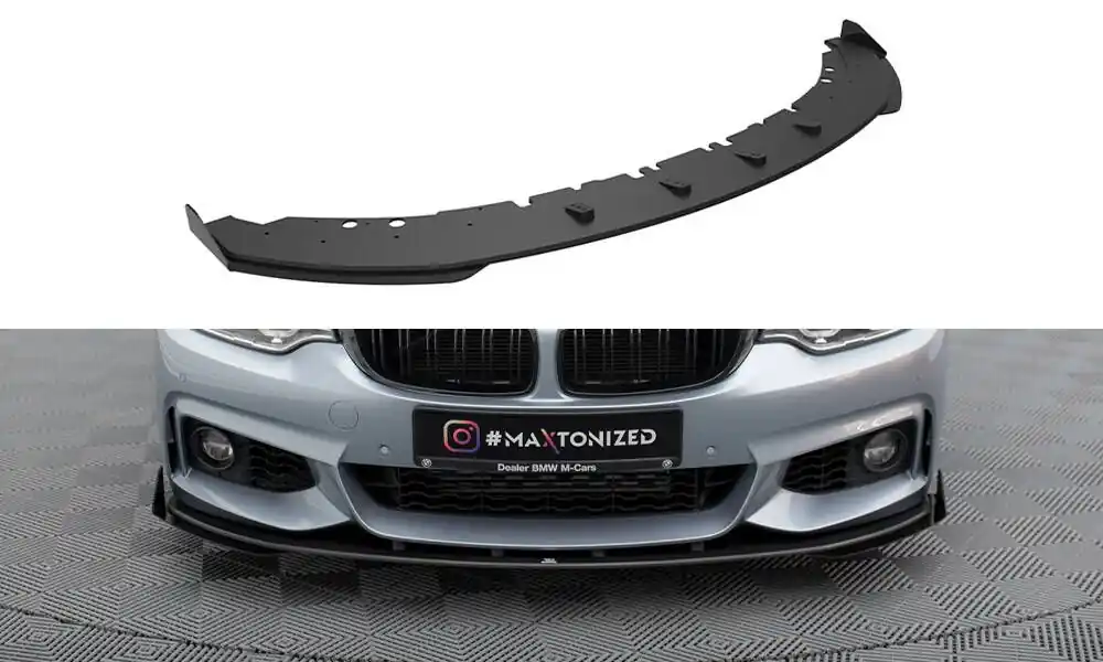Cenově Výhodný Spoiler pod přední nárazník + Flaps BMW 4 Coupe / Gran Coupe / Cabrio M-Pack F32 / F36 / F33