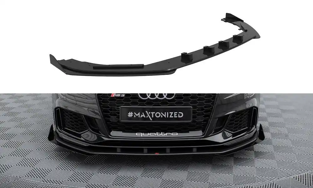 Jen Po Omezenou Doba Spoiler pod přední nárazník V.1 + Flaps Audi RS3 Sedan 8V facelift