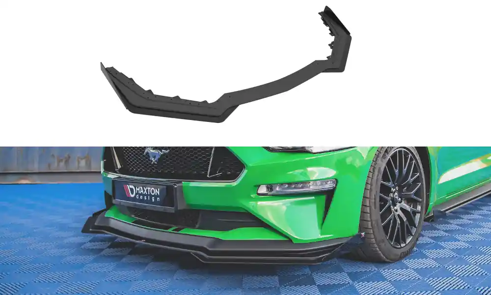 Ověřený Spoiler pod přední nárazník V.1 + Flaps Ford Mustang GT Mk6 facelift