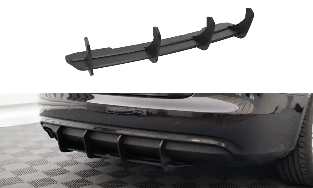 Cenově Výhodný Středový spoiler pod zadní nárazník Audi A4 B8 facelift