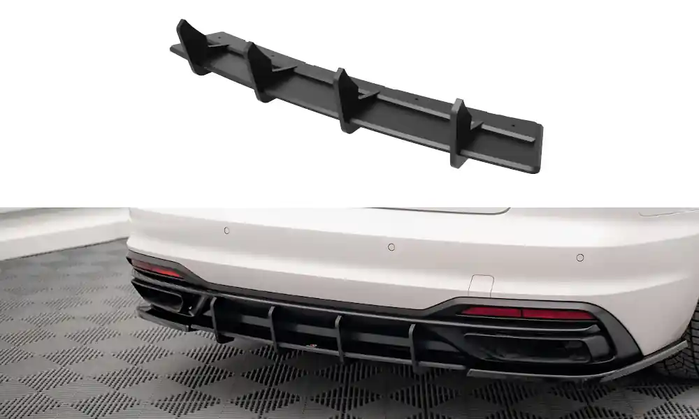 Středový spoiler pod zadní nárazník Audi A4 B9 facelift Horká Nabídka