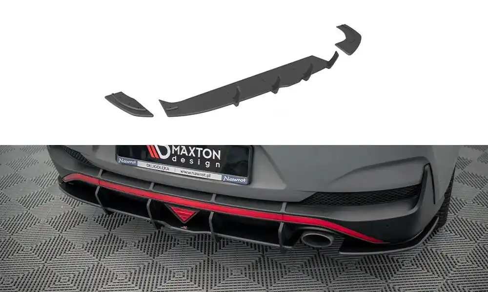 Cenově Výhodný Středový spoiler pod zadní nárazník Hyundai I30 Fastback N-Line Mk3 facelift