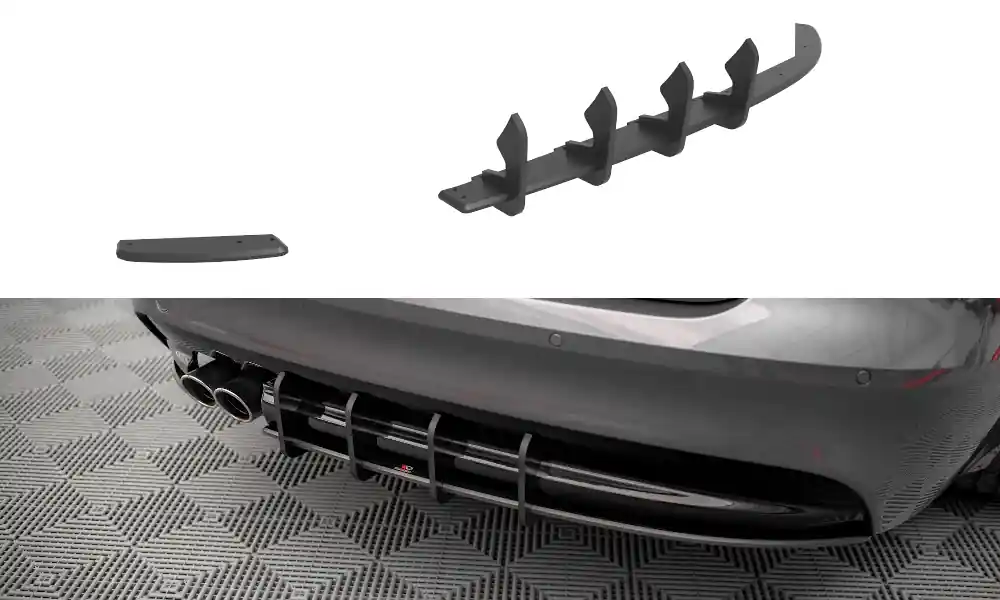 Vrácení Zdarma Středový spoiler pod zadní nárazník Jaguar XF R-Sport Mk2