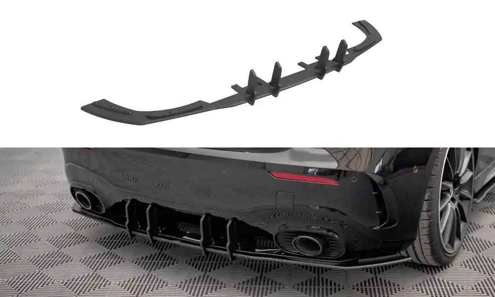 Středový spoiler pod zadní nárazník Mercedes A35 AMG Hatchback Aero Pack W177 Sezónní Sleva