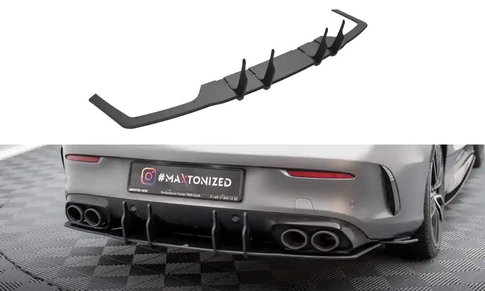 Středový spoiler pod zadní nárazník Mercedes-AMG C43 Coupe C205 facelift Expresní Doručení