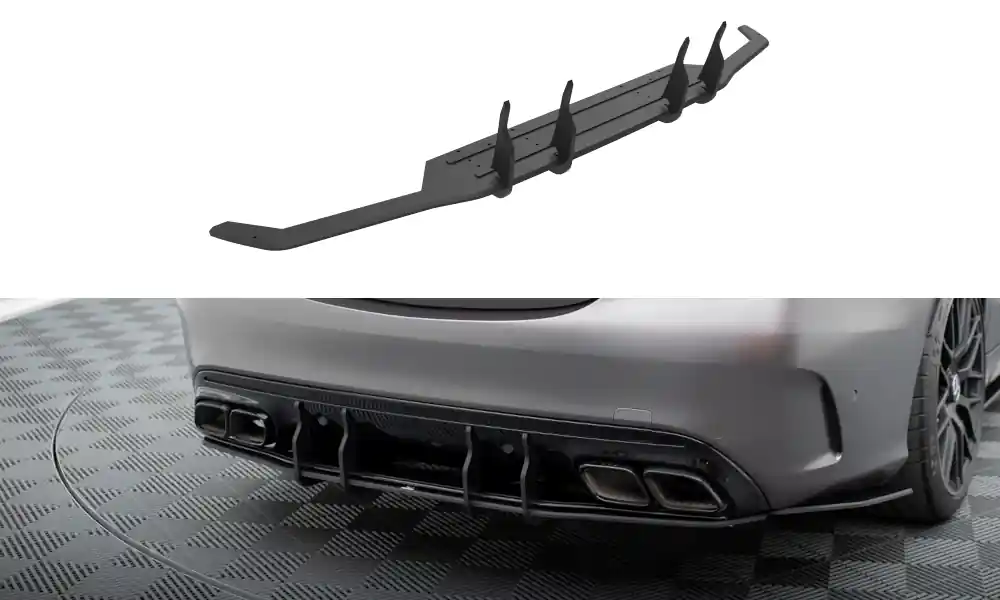 Středový spoiler pod zadní nárazník Mercedes-AMG C63 Sedan / Estate W205 facelift Autentický