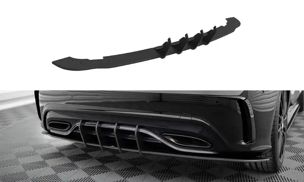 Přímo Od Výrobce Středový spoiler pod zadní nárazník Mercedes-Benz A AMG-Line W176 facelift